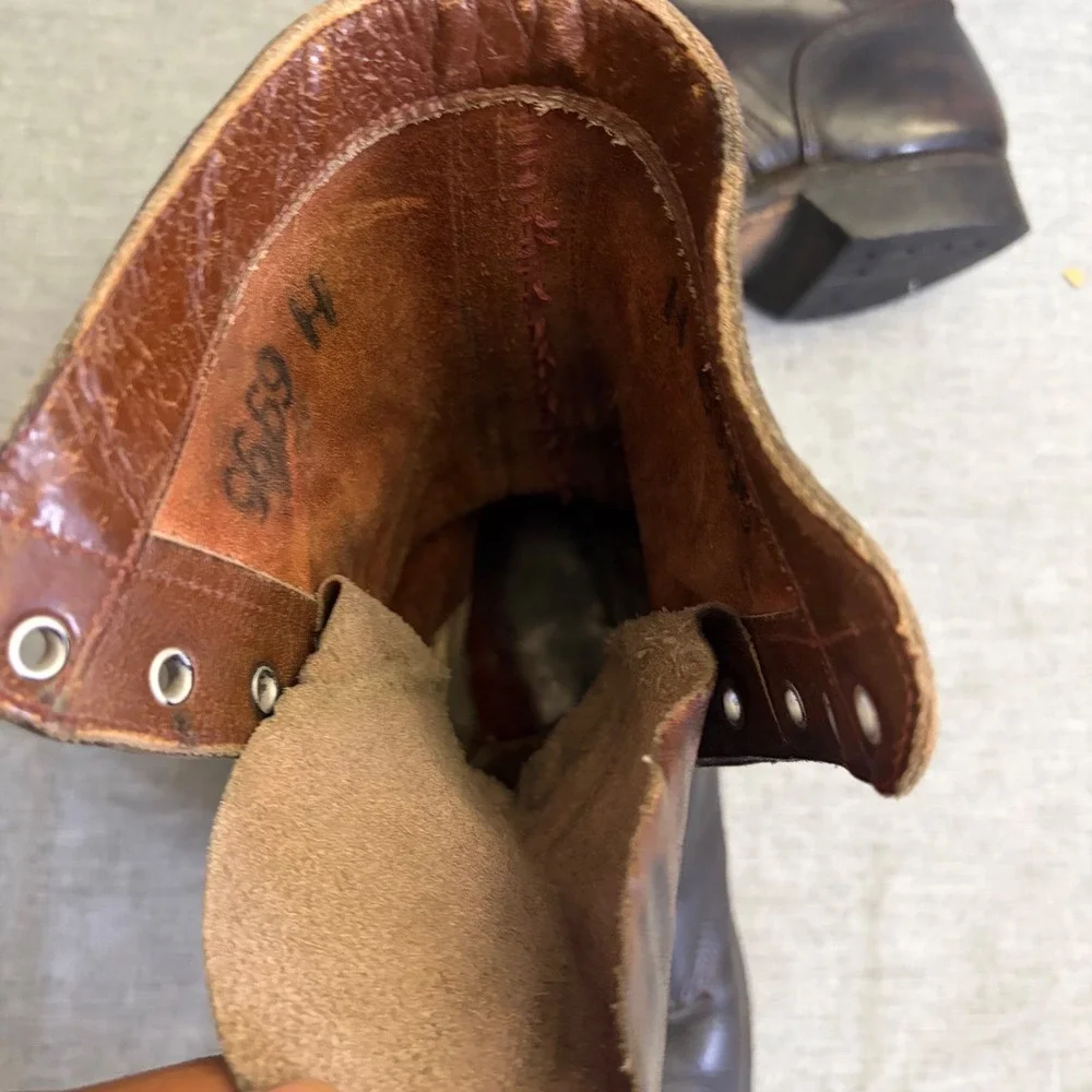 Corcoran Jump Boots Men 7C Vintage 60s Army Military Leather Combat Cap Toe
